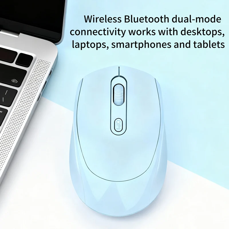 Ratón inalámbrico recargable para ordenador, Mouse inalámbrico Compatible con Bluetooth de 2,4G, USB, silencioso, para PC, portátil, Macbook y tableta - imagen 5