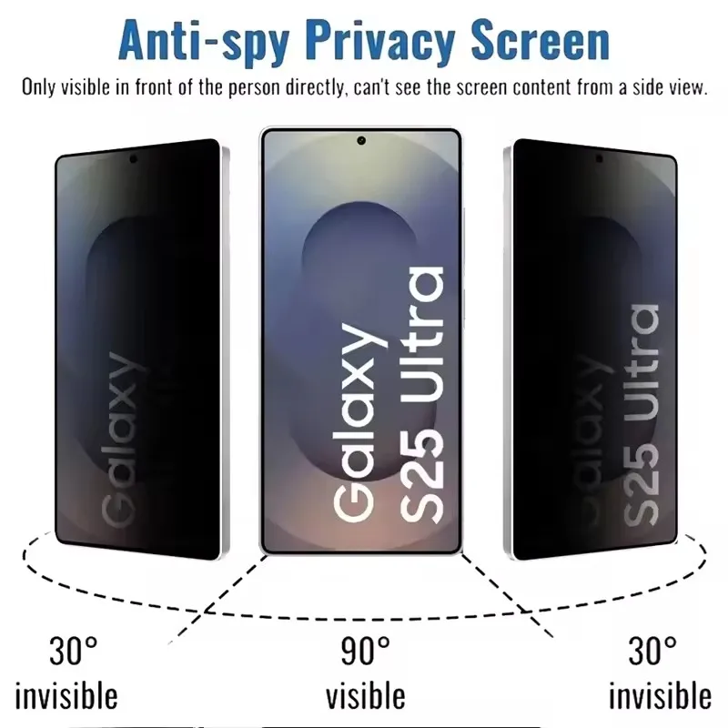 Película de hidrogel antiespía para Samsung S25 S24 S23 S22 S21 S20 Ultra FE S10 S8 S9 Note20 Ultra 10 Plus, Protector de pantalla de privacidad, 4 Uds. - imagen 2