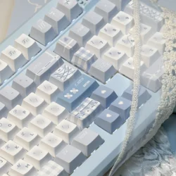 Keycaps PBT Azul Perfil Cherry – Dye-Sub para Mecánico