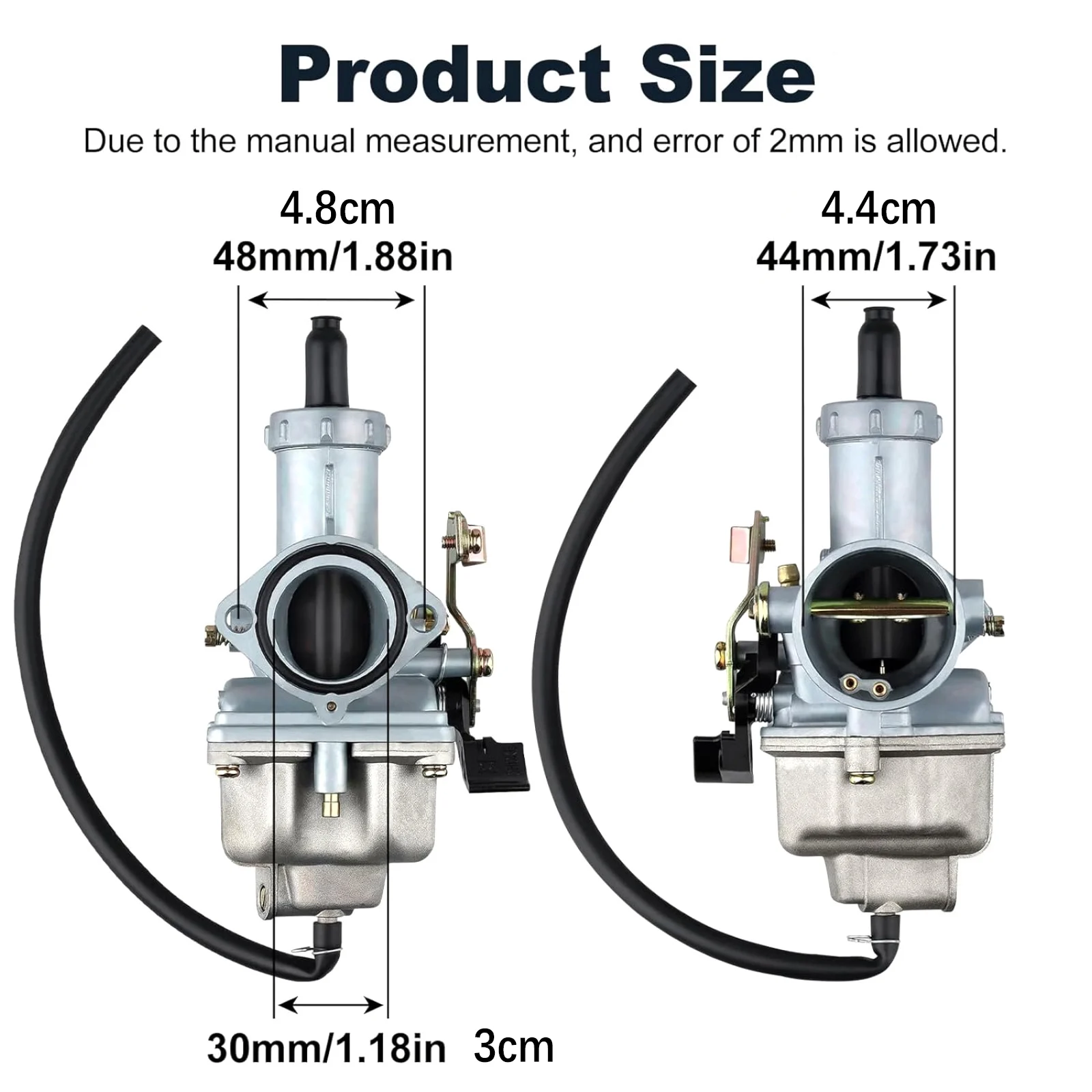 1 pieza PZ30 30mm carburador 16100-VM5-004 16100-958-073 piezas de repuesto para motocicleta, Scooters, moto de cross, accesorios ATV - imagen 4