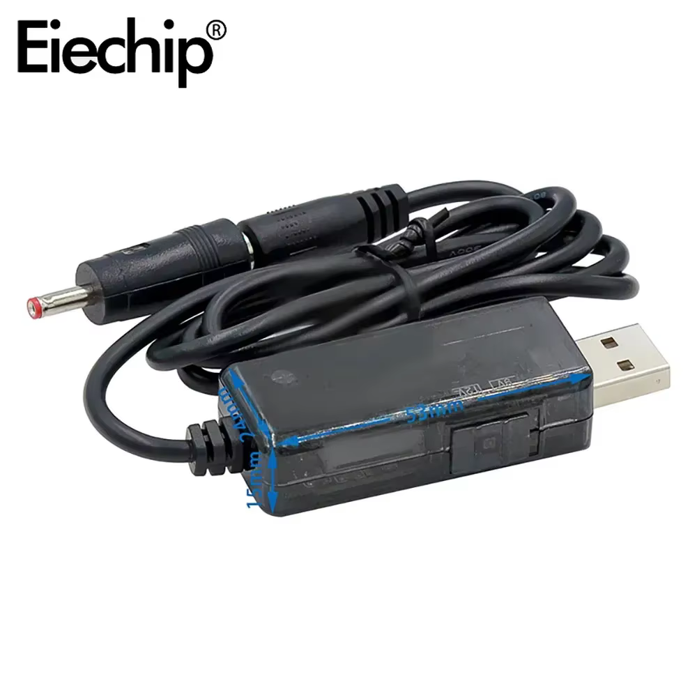 Cable convertidor de aumento USB, conector para fuente de alimentación, cargador, convertidor de potencia, 5V a 9V, 12V, 3,5x1,35mm - imagen 5