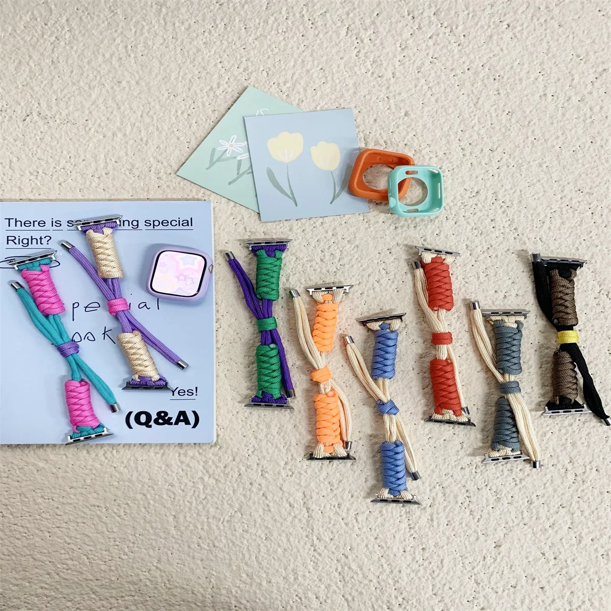 Correa de nailon trenzado para Apple Watch, deportes de ocio, 42/44/45/49mm, 38/40/41mm, para Apple Watch Series Ultra2 Se 9/8/7/6/5/4/3/21, 1 ud.