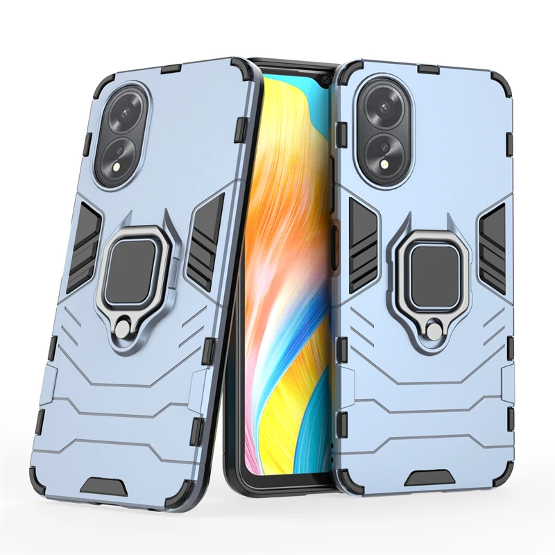 Para OPPO A38 funda OPPO A38 Capas resistente a prueba de golpes teléfono parachoques armadura trasera anillo soporte magnético Fundas OPPO A38 A 38 - imagen 2