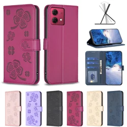 Funda cartera Moto Edge 40 Pro con relieve floral – Estilo elegante