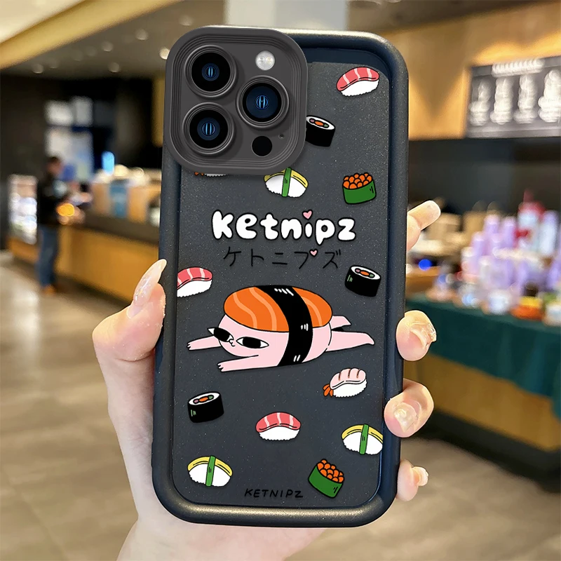 Nueva funda de teléfono k-ketnipz de dibujos animados a la moda para iPhone 16 Pro Max 15 14 13 12 11 Pro XR X XS Max 8 7 funda de silicona a prueba de golpes - imagen 3