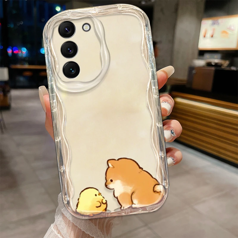 Funda de dibujos animados Shiba Inu para S21, S23, S24, Ultra Plus FE, A55, A35, A25, A05S, A54, A53, A52, A33, A32 - imagen 3