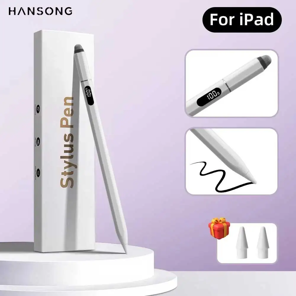 Para iPad Pencil 2018-2025 Air 6 M2 Pro M4 lápiz óptico con inclinación de rechazo de palma 10. a generación Air 4 5 Pro 11 12,9 13 accesorios para ipad