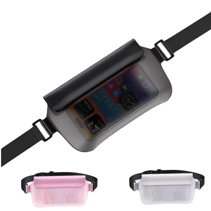 Riñonera impermeable IPX8, bolsa de natación para teléfono móvil con correa de cintura ajustable para natación en la playa, kayak flotante