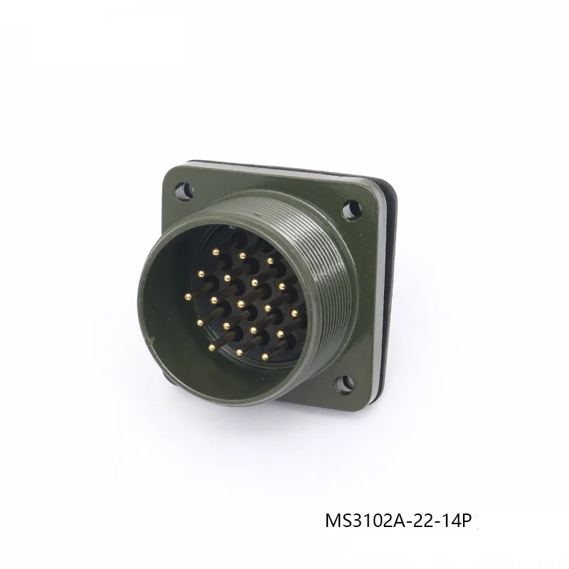 Conector de Servomotor de Aviación MS5015 MS3106A MS3102A MS3108A MS3100A MS3101A 22-14S 22-14P, 19 Pines, MS3507-12A 22-14 - imagen 2