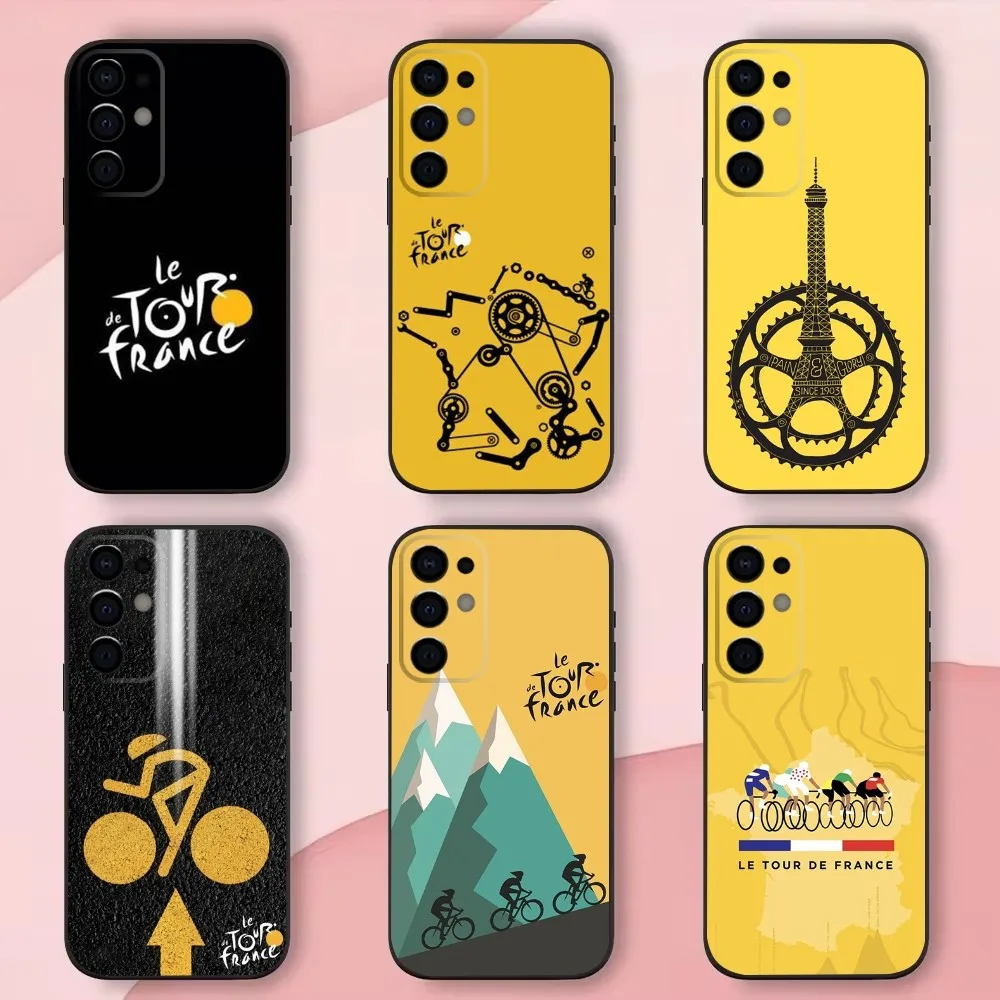 T-Tour De Francia-funda De teléfono para ejercicio De bicicleta, carcasa negra para Samsung S24,S21,S22,S23,S30,Ultra,S20,Plus,Fe,Lite,Note,10,9,5G