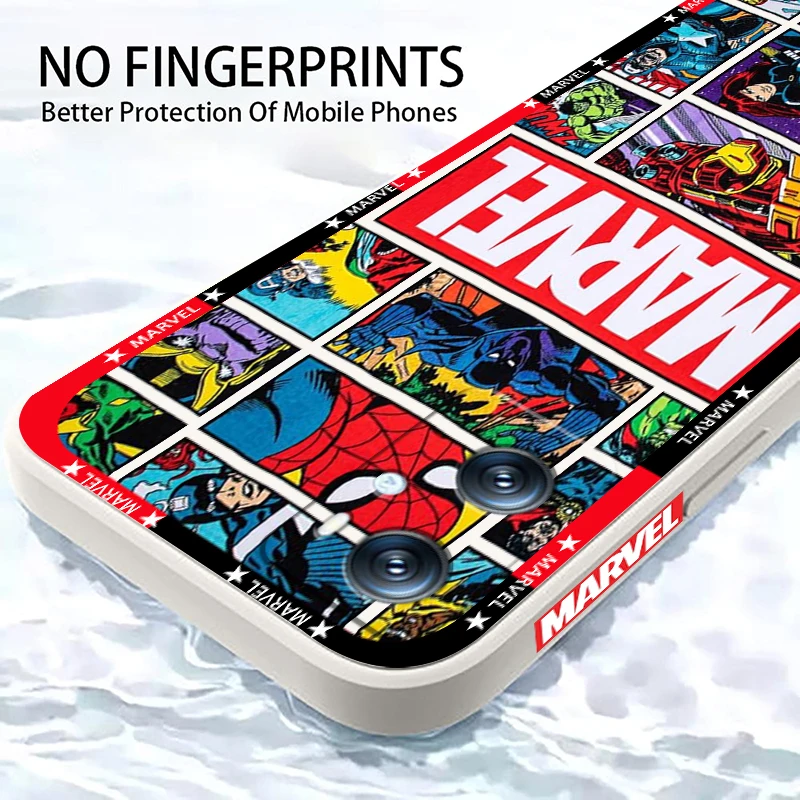 Póster Artístico de Los Vengadores de Marvel, cuerda líquida a la izquierda para OPPO Find X6, X5, X3, A98, A96, A94, A93, A77, A76, A74, A72, A57, A53, A16, 5G - imagen 5