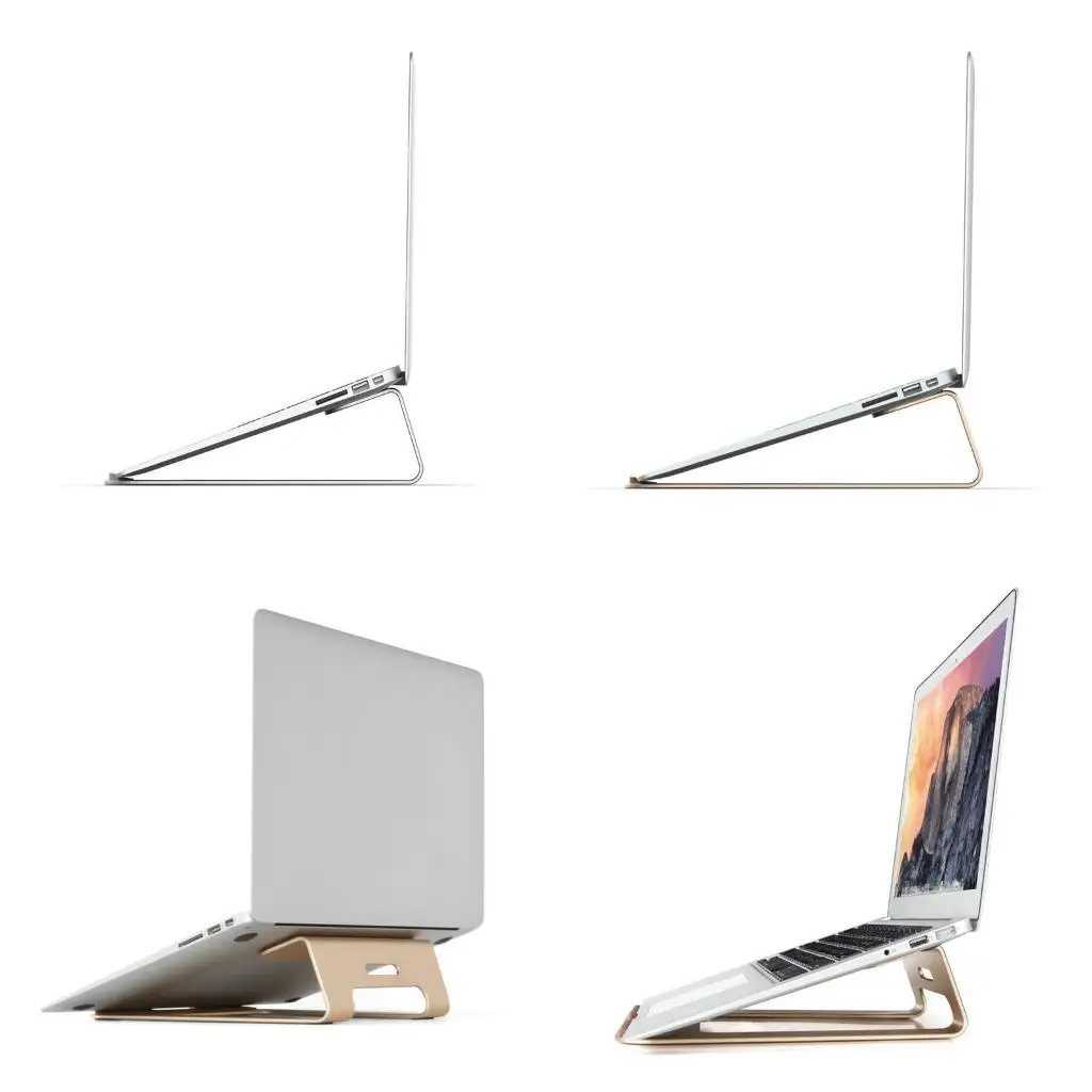 Tabletas escritorio Y1UB enfriamiento soporte cuaderno no deslizante soporte vertical aluminio