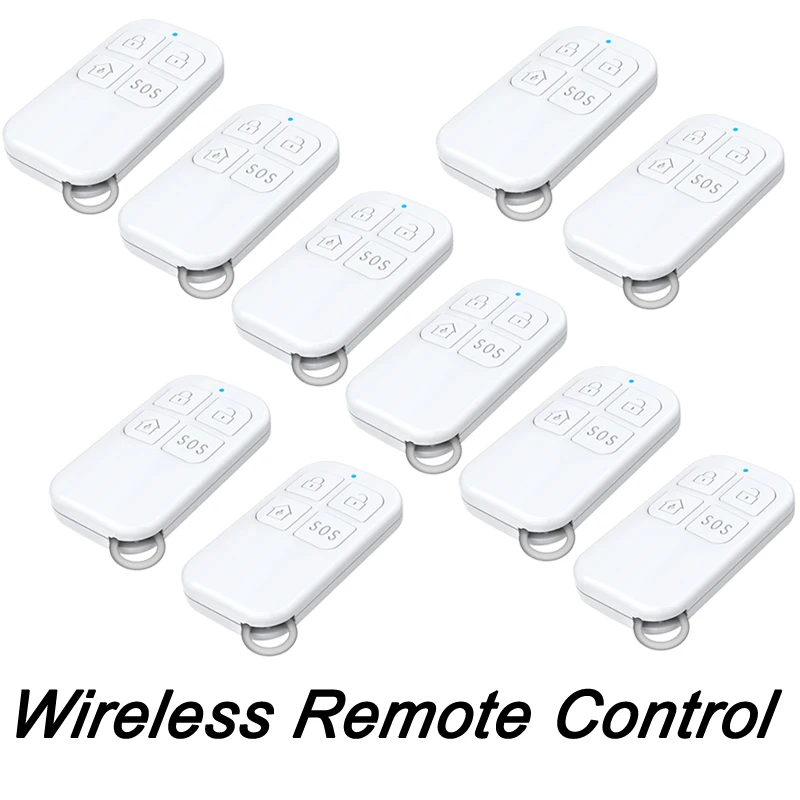 Control remoto inalámbrico de 433MHz, brazo desarmado blanco, 4 botones para sistema de alarma antirrobo de seguridad para el hogar inteligente - imagen 2