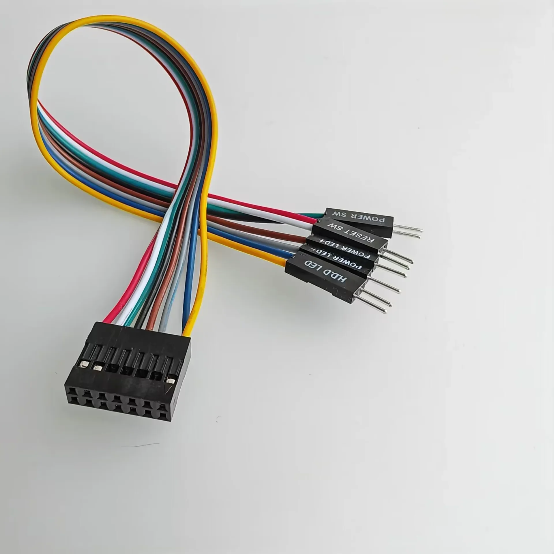 12P 9P USB 14P Audio 8p HDD Cable de interruptor SW de reinicio LED de alimentación para placa base Lenovo instalado en chasis Regular caja de ordenador ATX - imagen 3