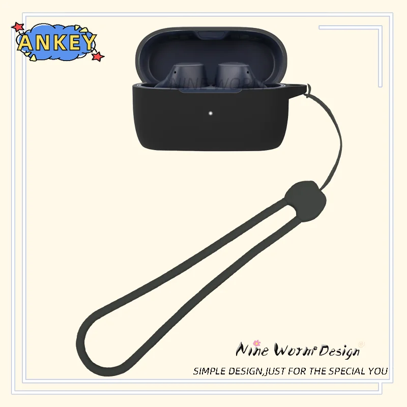 Funda protectora para auriculares Jabra Elite 2 Elite 3, E2, E3, anticaída, silicona suave, inalámbrico, Bluetooth