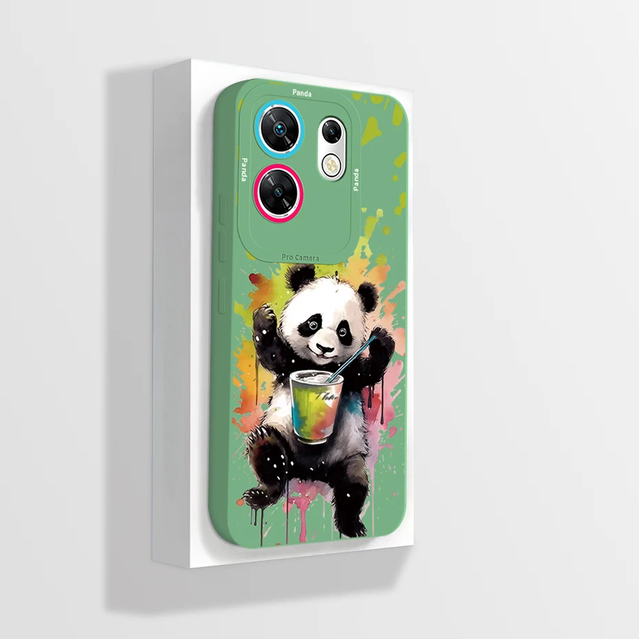 Funda protectora de silicona líquida para Infinix Zero 30 4G 5G, carcasa trasera de teléfono, dibujos animados de astronauta, parachoques - imagen 2