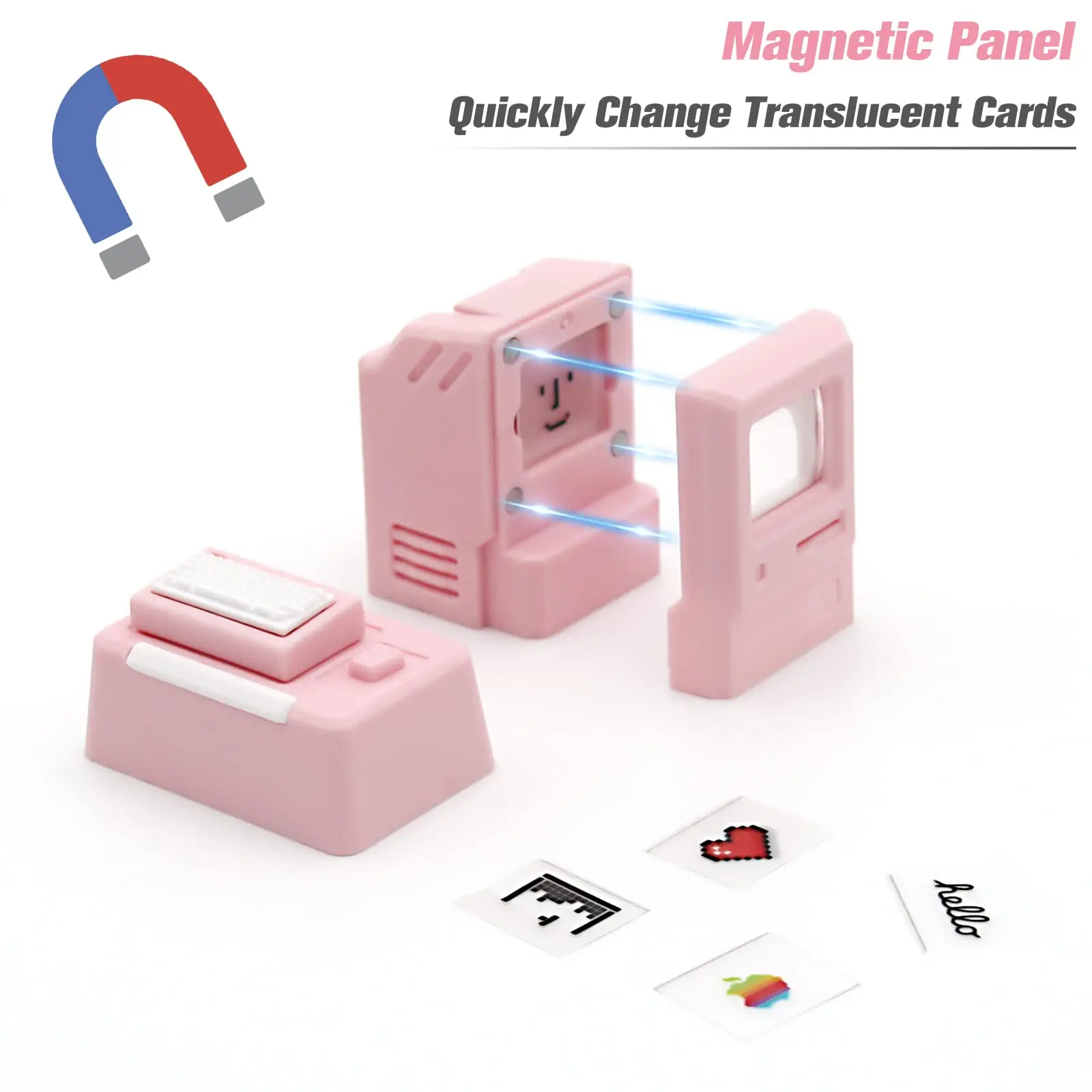 Teclas de transmisión de luz magnética Esc, teclas personalizadas, Teclado mecánico Retro clásico retroiluminado - imagen 2