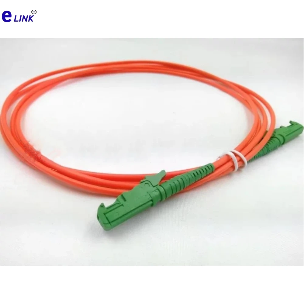 Cable de conexión de fibra E2000-E2000 simplex OM1 OM2 1M 2M 3M 5M 7M 10Mtr puente de fibra óptica multimodo SX E2000/APC 50m 30m 20m