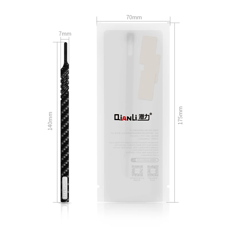 QIANLI-cuchillo de reparación de fibra de carbono TX01, herramienta manual de limpieza de pegamento de placa base de teléfono móvil, CPU, Chip IC, eliminación - imagen 5