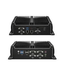Mini PC industrial sin ventilador Intel Core i5, WiFi 4G LTE