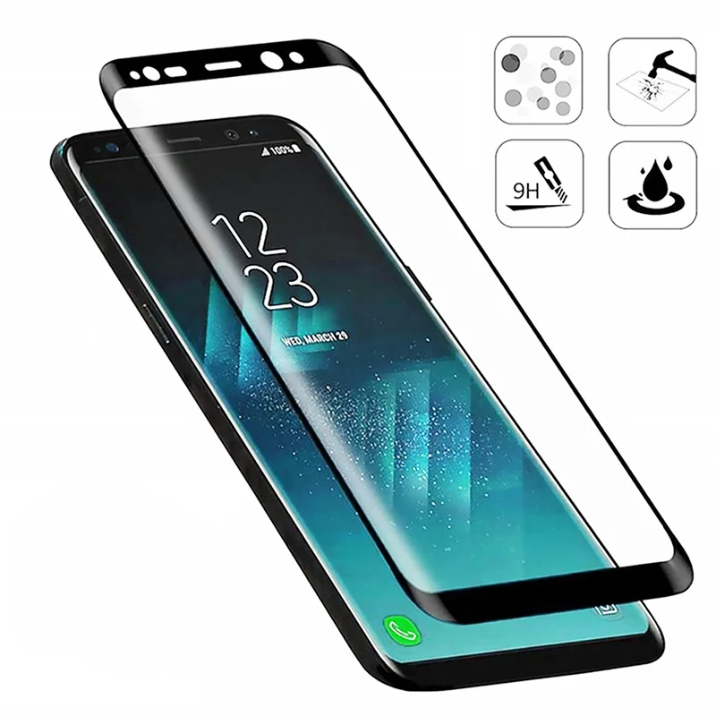Vidrio Protector curvo 20D para Samsung S9 S8 Plus Protector de pantalla para Samsung S20 Ultra S20 Plus S10e S10 Plus HD cristal frontal