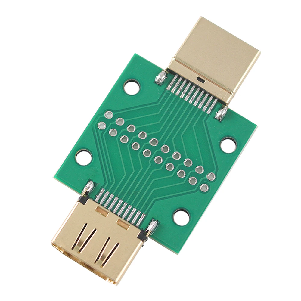 2/4 Uds HDMI tipo A placa de prueba macho a hembra Mini conector con placa PCB 2,54mm paso placa adaptadora de conversión macho-hembra - imagen 4