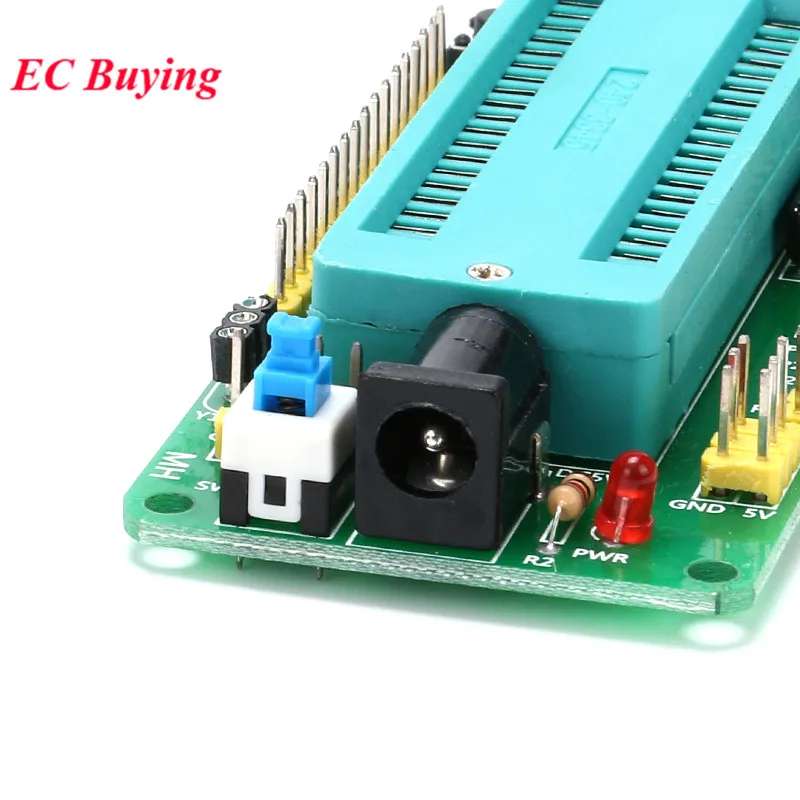 51 AVR MCU STC Placa de sistema mínimo Desarrollo de aprendizaje STC89C52 AT89S52 40P Módulo de asiento de bloqueo Programador de microcontrolador - imagen 3