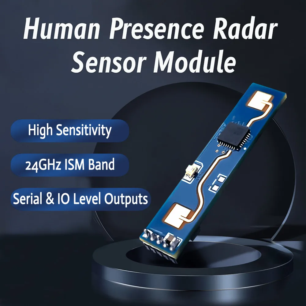 Módulo de Sensor de presencia humana HLK-LD2410B BT FMCW 24GHz Sensor de detección de Radar de onda milimétrica inteligente Sensores de detección de latido del corazón - imagen 2