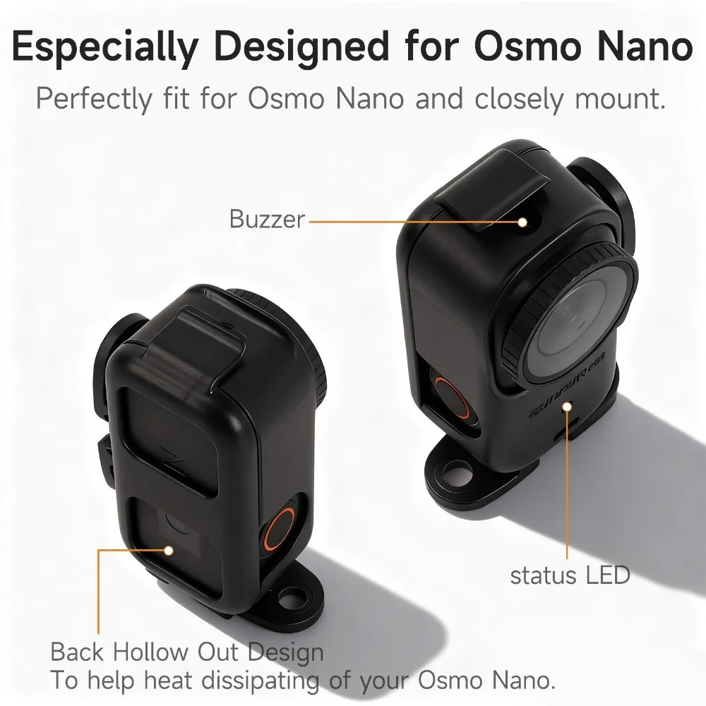 Cadre de support à pression pliable pour DJI Osmo NANO, adaptateur d'extension à dégagement rapide, accessoires de caméra d'action - imagen 2