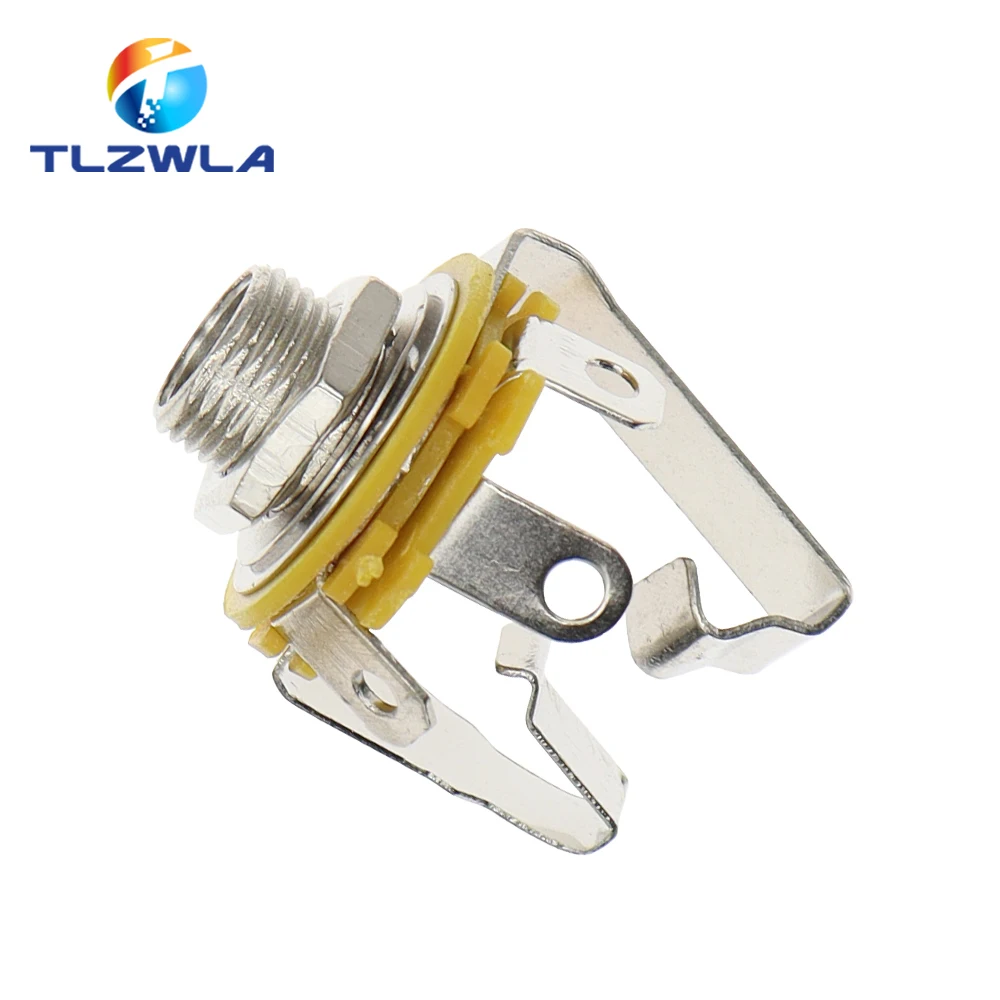 1 Uds 6,35mm/6,5mm conector estéreo de 3 polos conector hembra de Audio 6,35 tipo soldadura enchufe de Panel piezas de bricolaje - imagen 5