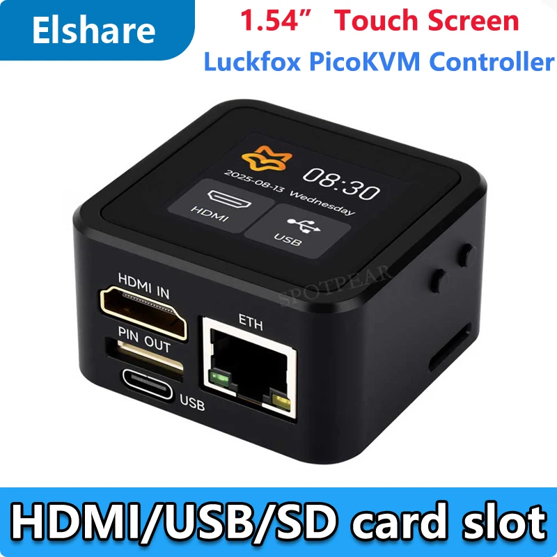NanoKVM Luckfox PicoKVM KVM RV1106 Pico Control remoto/potencia/Servidor de mantenimiento de escritorio HDMI USB para PiKVM Raspberry Pi