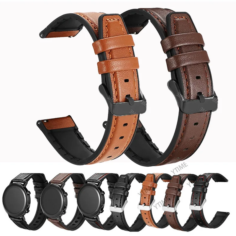 Correa de cuero y silicona para Redmi Watch 5 Lite, pulsera activa para Xiaomi Mi Watch5, accesorios de Correa de 22mm