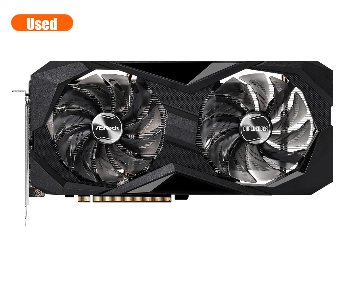 ASROCK-tarjeta gráfica AMD Radeon RX 6600XT Challenger D 8GB OC GDDR6 128-bit 6600XT, tarjetas de vídeo GPU para escritorio - imagen 4