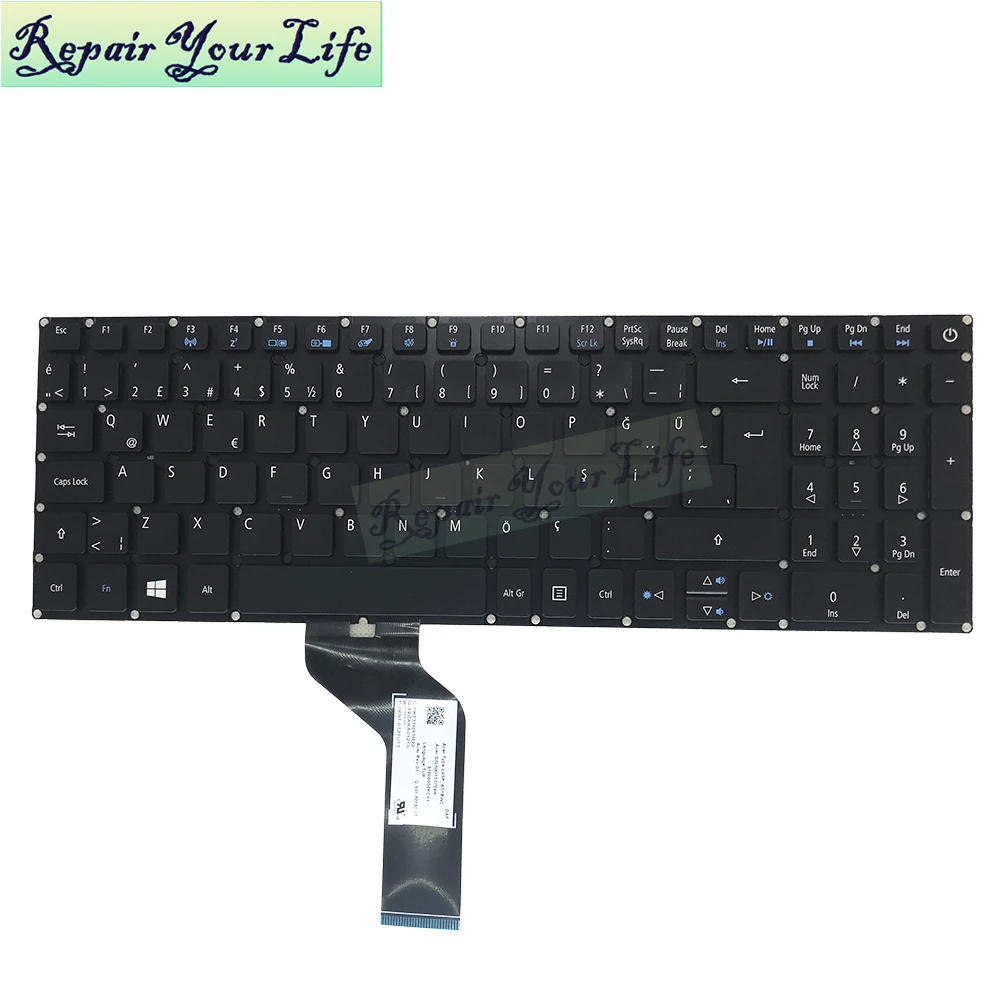Teclado retroiluminado WB, para Acer Aspire V15, V5, 591G, 54PC, Nitro VN7, 572, 592, VN7-572G, 572TG, VN7, 592G - imagen 2