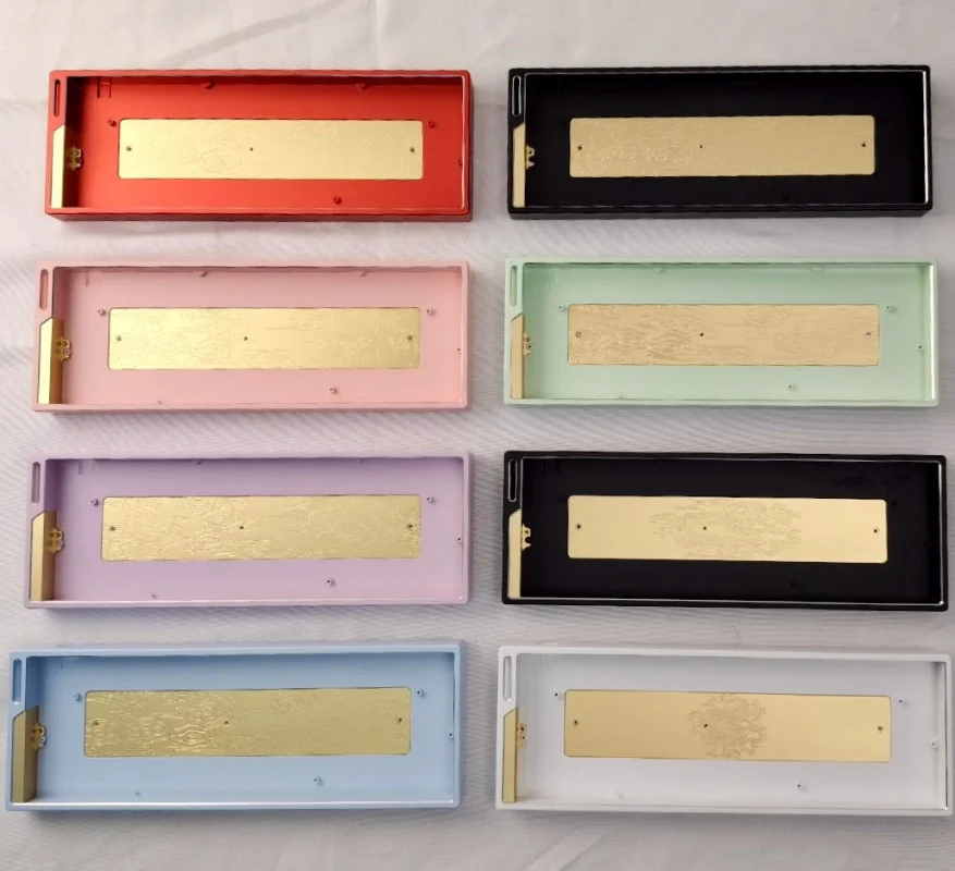 Carcasa de teclado mecánico Hy60, carcasa de aluminio CNC de tres modos con reflejos personalizados para teclados para juegos wooting60HE, accesorios para PC