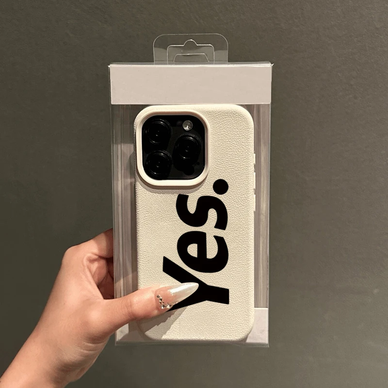 Sí letra Lichee patrón funda de teléfono para Xiaomi Redmi Note 14 Pro Plus 5G 14 13 12 11 10 15C 14C 13C cubierta suave de caramelo a prueba de golpes - imagen 3