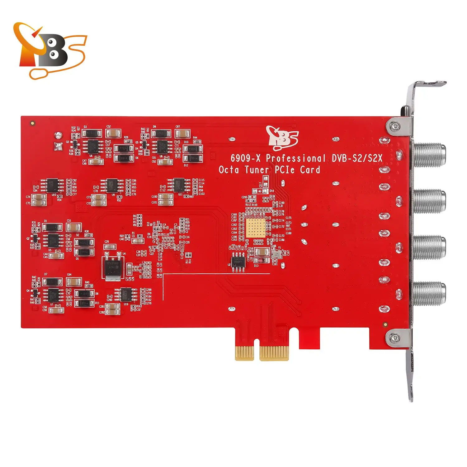 Tarjeta sintonizadora Octa TBS6909X V2 DVB-S2X/S2/S, 8 sintonizadores de TV, compatible con receptor de canales FTA satélite Digital TVheadend para PC, 2 uds. - imagen 2