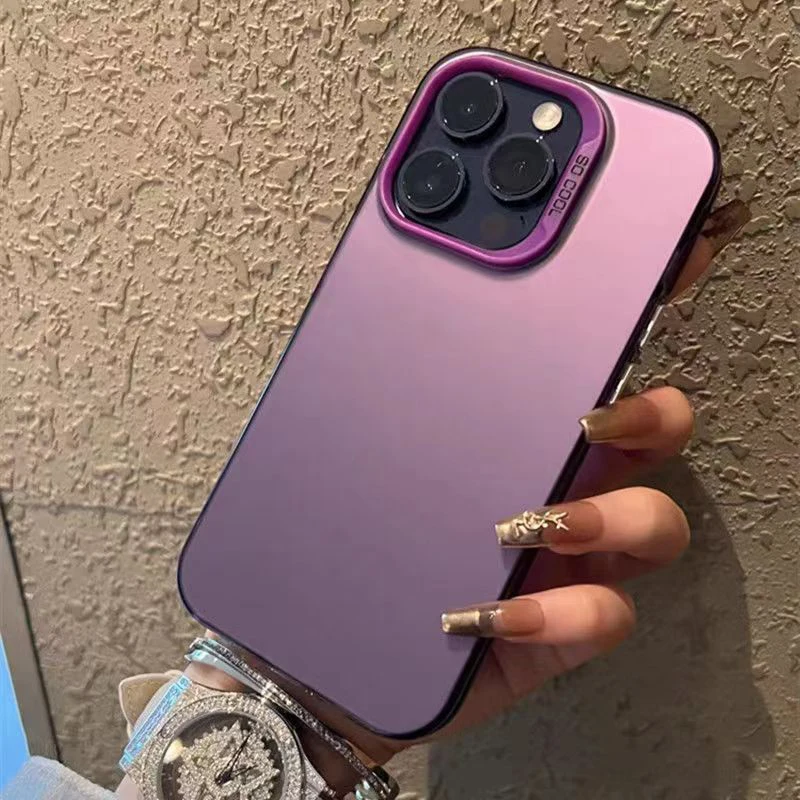 Funda trasera dura mate de lujo para iPhone 16 15 14 13 12 11 Pro Max XS X XR 7 8 Plus SE 2022, cubierta de parachoques a prueba de golpes - imagen 5