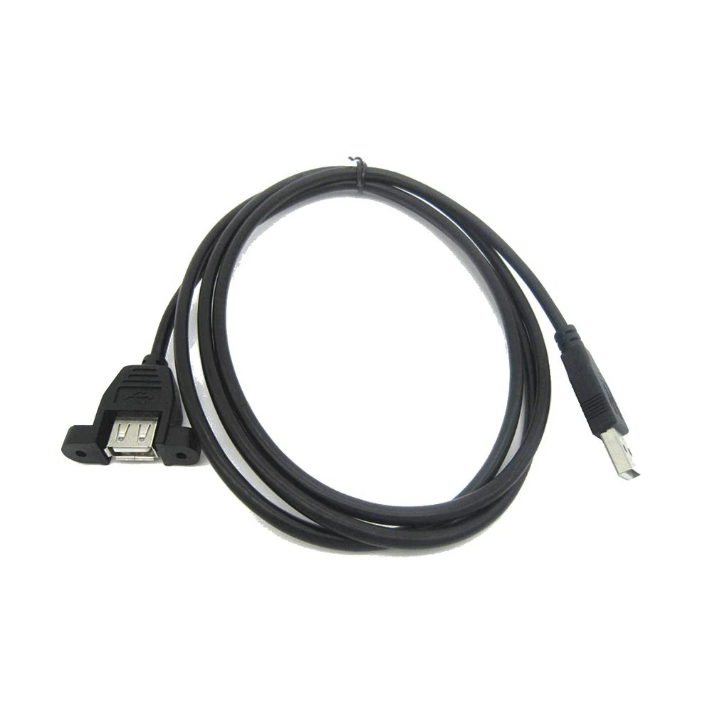 Cable de extensión USB para montaje en panel, puerto tipo uno usb2.0 macho a hembra con orificio para tornillo Cable de conexión de bloqueo Cabo 30cm 1M 5M 1,5 M - imagen 5