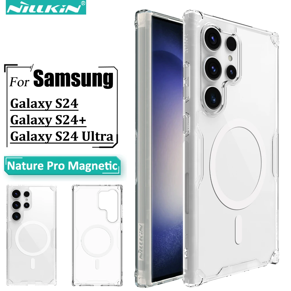 Funda Magnética Nillkin para Samsung Galaxy S24 Ultra / S24+ / S24 Compatible con Accesorios Magnéticos Air Bag Diseño De Cuatro Esquinas - imagen 2
