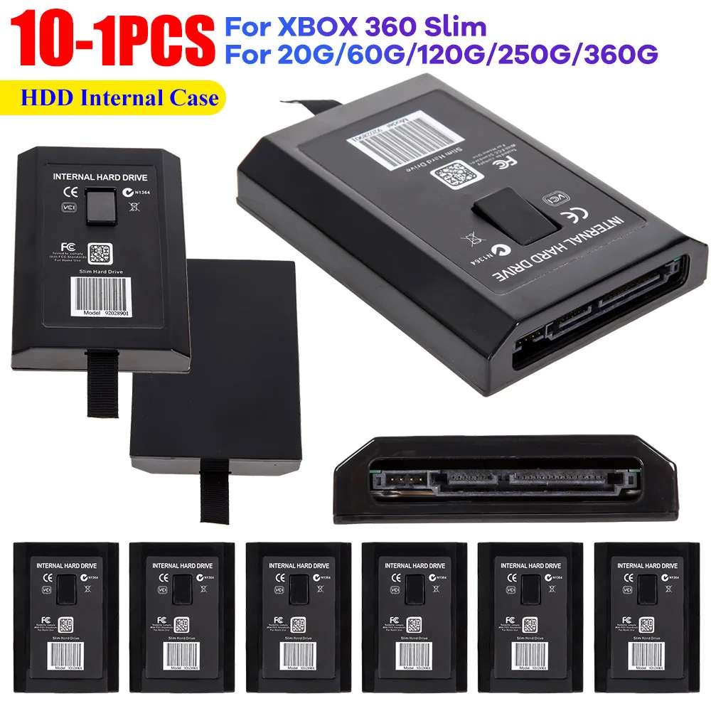 Carcasa interna de plástico para disco duro portátil, carcasa de plástico para 20GB, 60GB, 120GB, 250GB, accesorios de juego de repuesto para XBOX 360 Slim - imagen 2