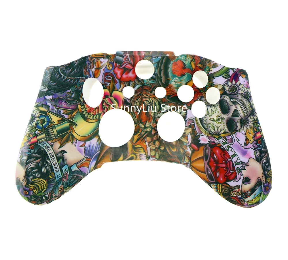 Funda protectora de silicona para XBox One X S, Protector de controlador, Impresión de transferencia de agua, 1 unidad - imagen 4