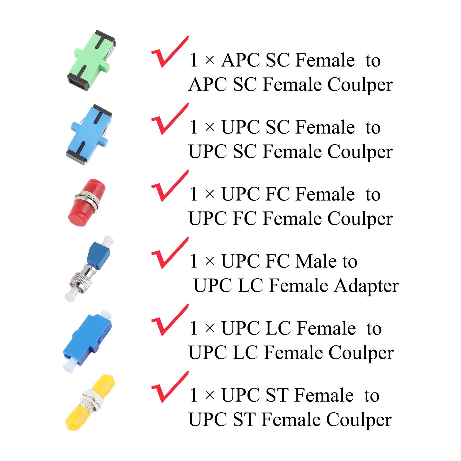 Kit de prueba de cable de fibra óptica de 12 piezas, bolígrafo óptico FTTH de 15 MW/30 MW/50 MW/100 MW para FC macho a LC hembra y APC/SC UPC/ST FC SC LC - imagen 3