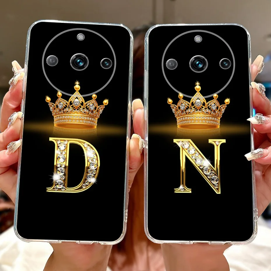 Funda de teléfono con letras a la moda para Realme 11 Pro + 11Pro 5G, funda trasera transparente de TPU para Realme 11 Pro Plus, fundas de silicona suave Realme11 - imagen 4