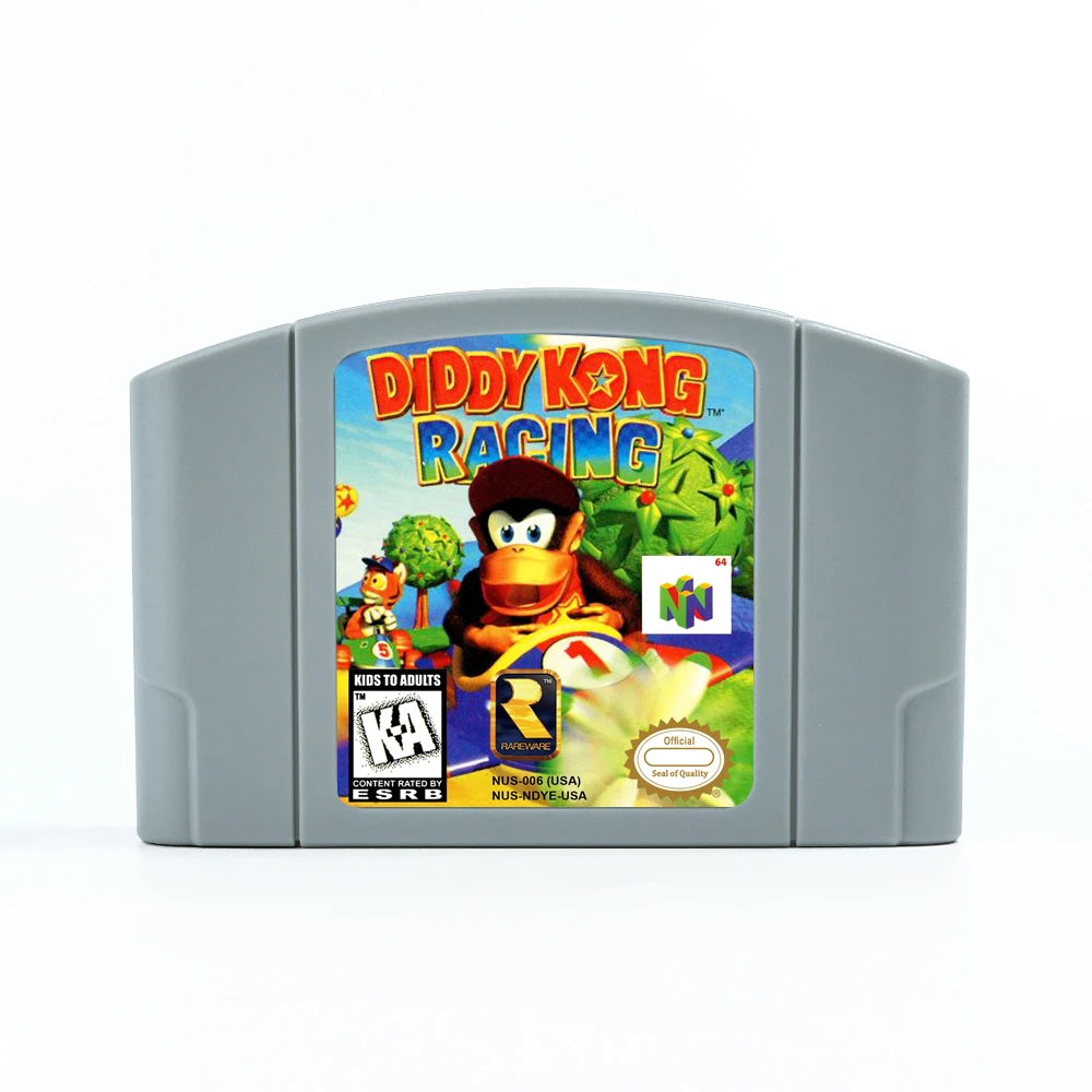 Cartucho de juego Diddy Kong Racing para consolas NTSC USA de 64 bits, tarjeta de juego N64