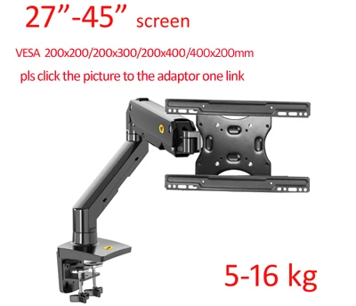 Adaptador VESA para montaje de Monitor LCD, barra de extensión, piezas de bricolaje, 75x75, 100x100, 200x100 a 200x300, 300x200, 200x400, 400x200 - imagen 2