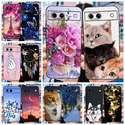 Google Pixel 8 Pro Funda Silicona – Diseño Gato Flor