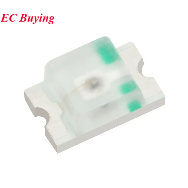 100 Uds 0805 0603 1206 SMD LED Ultra brillante rojo azul amarillo blanco naranja púrpura rosa Color diodo emisor de luz Kit DIY - imagen 3