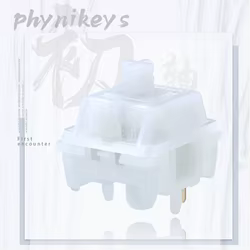 Phynikeys primer interruptor de contador lineal RGB SMD 5 pines 42g 48g para teclado mecánico PA POM PA6 HIFI fábrica prelubrada