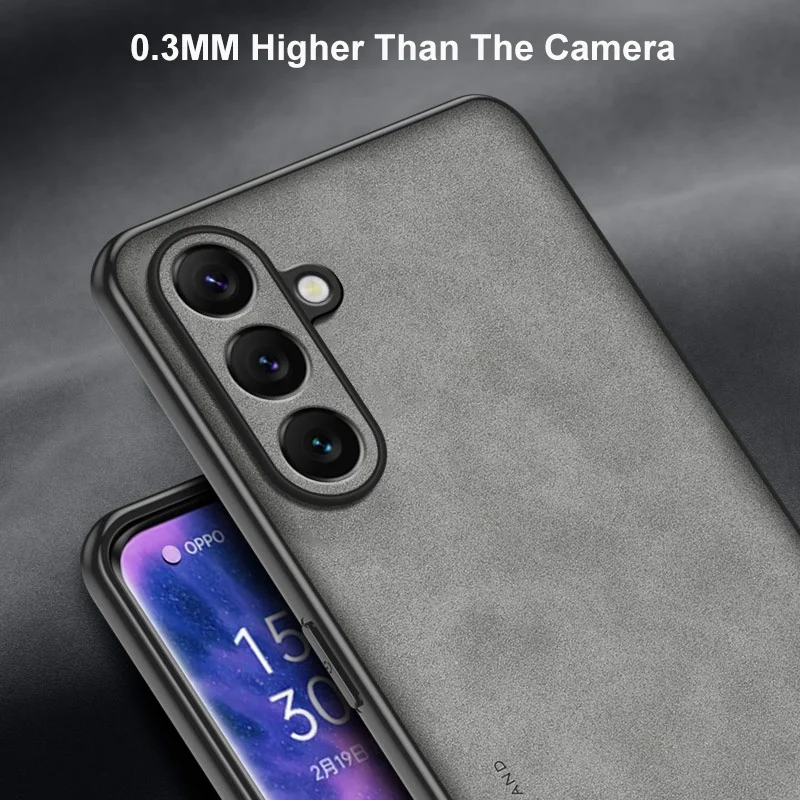 Para Samsung A16 5G funda de lujo de cuero PU funda de teléfono para Samsung Galaxy A16 5G contraportada mate silicona protección completa Coque - imagen 5